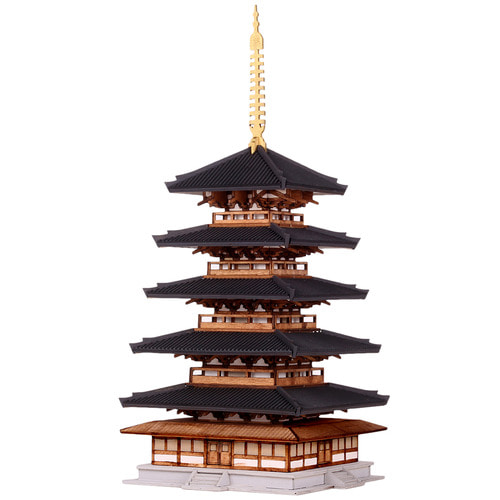 건축모형- 일본법륭사 오층탑